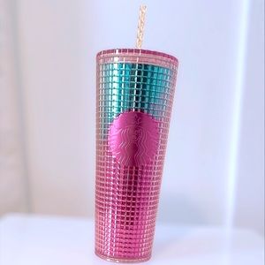 NWT Summer Starbucks pixel ombré tumbler